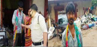 डायल 112 टीम ने कबाड़ी को चोरी के सामान सहित पकड़ा