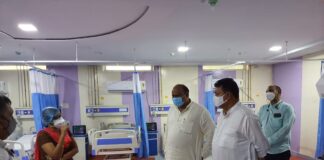 जिला अस्पताल के नये भवन में 35 आक्सीजनयुक्त बिस्तर वाला कोविड अस्पताल शुरू.. राजस्व मंत्री श्री अग्रवाल ने किया शुभारंभ..