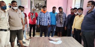 लॉकडाउन के दौरान जुआ खेलते 10 जुआरी चढ़े पुलिस के हत्थे.. तुलसी नगर में चल रहा था जुआ..