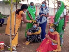 आइसोलेशन सेंटर में छत्तीसगढ़ी रीति रिवाज से हुआ कोरोना मरीजों का विवाह, मरीज ही बने बाराती…