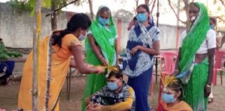 आइसोलेशन सेंटर में छत्तीसगढ़ी रीति रिवाज से हुआ कोरोना मरीजों का विवाह, मरीज ही बने बाराती…