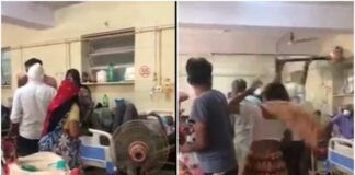 कोरोना संक्रमित पति की किडनी खराब, पत्नी ने कहा संपत्ति मेरे नाम करो, कोविड वार्ड में जमकर चले लात-घूंसे..