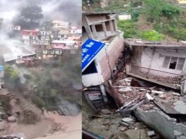 उत्तराखंड: देवप्रयाग में बादल फटने से मची तबाही, कई दुकानें क्षतिग्रस्त, आईटीआई का भवन ध्वस्त..