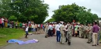 दर्दनाक हादसा- चार की मौत: मॉर्निंग वॉक पर निकले चार लड़कों को तेज रफ्तार ट्रक ने कुचला… हुई मौत… आक्रोशित ग्रामीणों ने किया सड़क जाम…