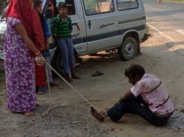 करवा चौथ से पहले रस्सी लेकर पहुंची पत्नी, हाथ-पैर बांधकर पति को पीटा, जानें वजह