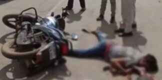 रायपुर में तेज रफ्तार ट्रेलर ने बाइक को कुचला, दो लोगों की मौत