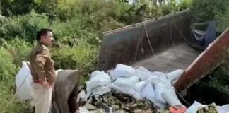 ट्रक चालक की मौत, अनियंत्रित होकर दुर्घटनाग्रस्त हुई दस चक्का वाहन