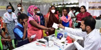 बालको के निःषुल्क स्वास्थ्य शिविरों से लगभग 5000 लाभान्वित