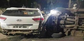शहर भीतर बड़ा हादसा, बोलेरो और कार के बीच हुई टक्कर
