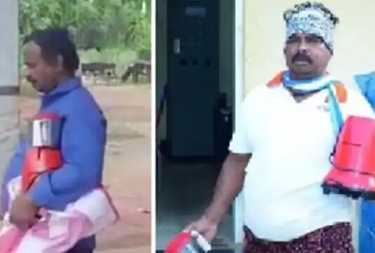 बिजली कटौती से परेशान हुआ शख्स, मसाला पीसने मिक्सी लेकर दफ्तर पहुंच गया