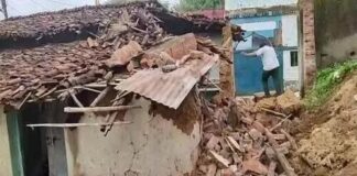 अचानक गिरा बाउंड्रीवाल, महिला की दबने से मौत