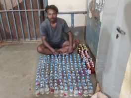 अवैध शराब पर कार्यवाही, 170 बोतल शराब के साथ आरोपी गिरफ्तार