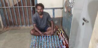 अवैध शराब पर कार्यवाही, 170 बोतल शराब के साथ आरोपी गिरफ्तार