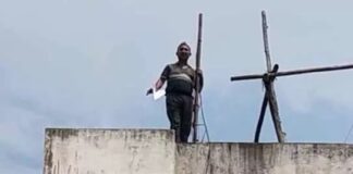 कब्जाधारी ने किया हंगामा, जमीन खाली करवाने पहुंची थी राजस्व विभाग की टीम