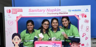 बालको ने माहवारी स्वच्छता दिवस पर संयंत्र और टाउनशिप परिसरों में स्थापित किए सैनिटरी नैपकिन वितरण मशीन